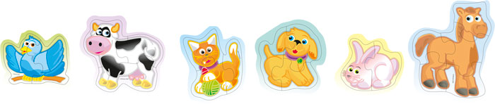 Elastīgo puzļu komplekts "Dzīvnieki" - Image 2