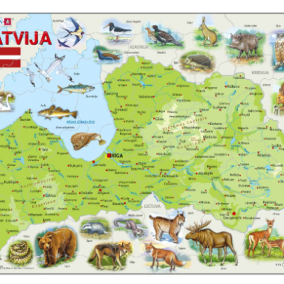 Latvijas ģeogrāfiskā karte