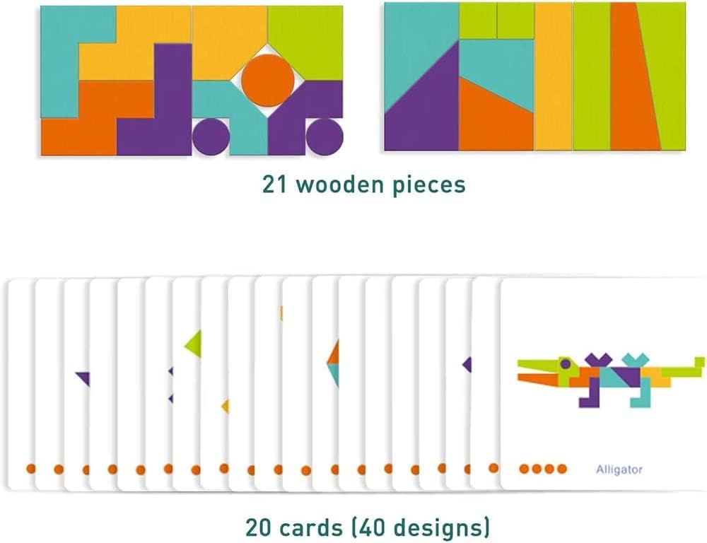 Koka klucīšu Tangrams - Image 4