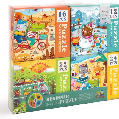 Puzles 4in1 komplekts - Gadalaiki