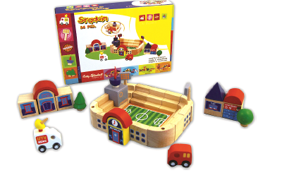 Koka klucīšu komplekts "Stadions"