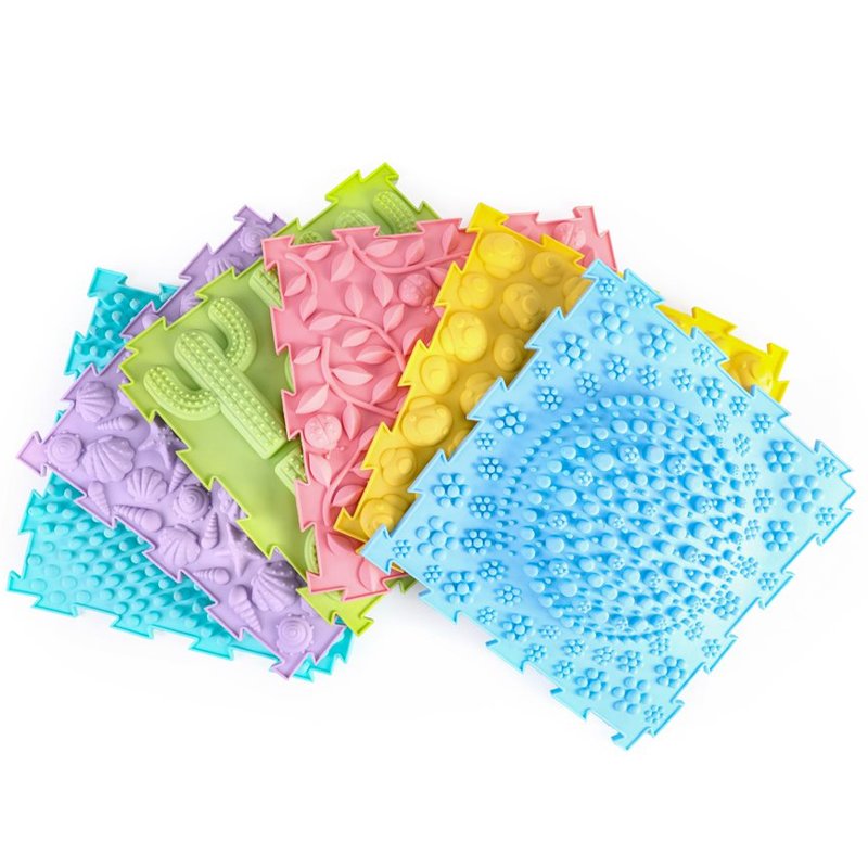 Taktīlais orto paklājiņš - pasteļkrāsas