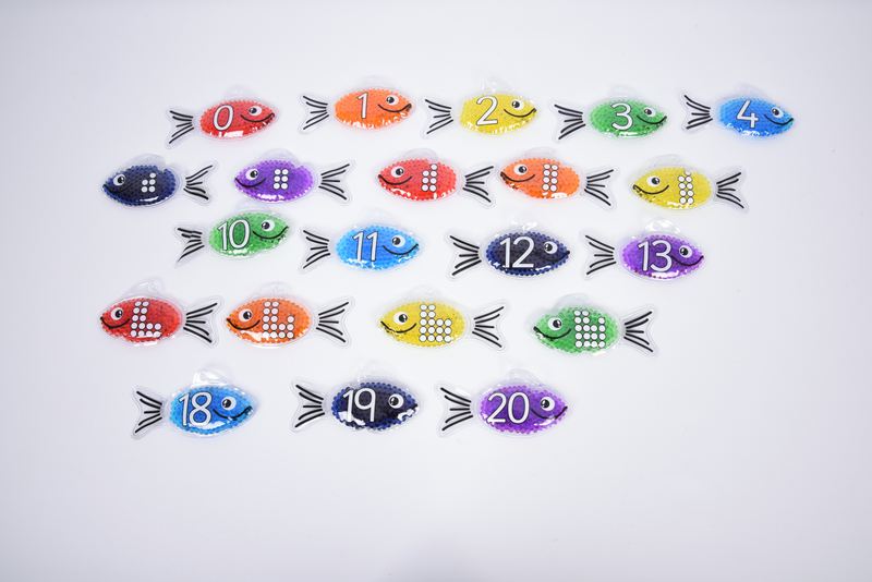 Skaitāmas gēla zivis - komplekts