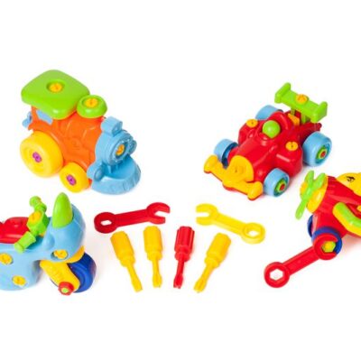 Skrūvējamais auto - konstruktors ar skrūvgriezni