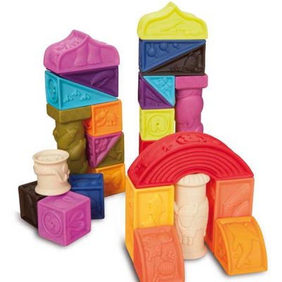 Klucīšu elastīgais konstruktors mazuļiem