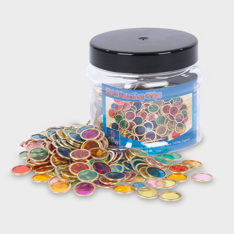 Krāsaini metāla žetoni - komplekts (500)